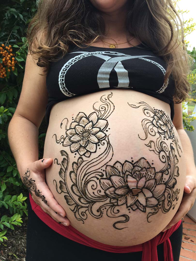 Pregnancy Henna Belly Art  YouTube